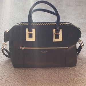 Henri Bendel leather black bag